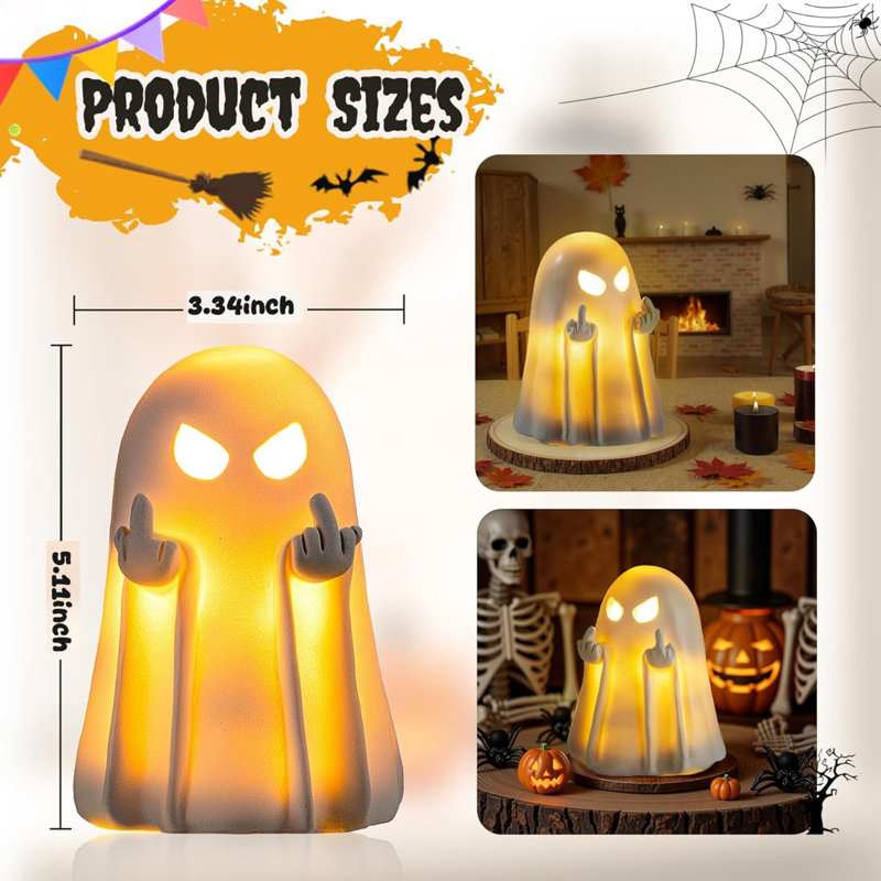 Figurine fantôme lumineux Summerween Middle
