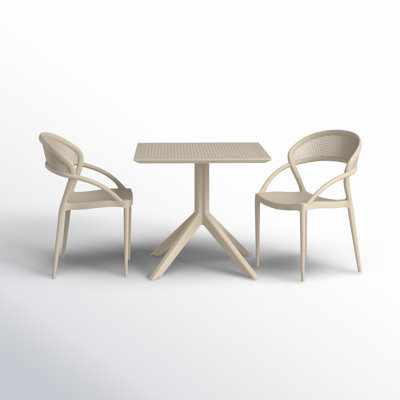 Farrah Patio 3 Piece Bistro Set