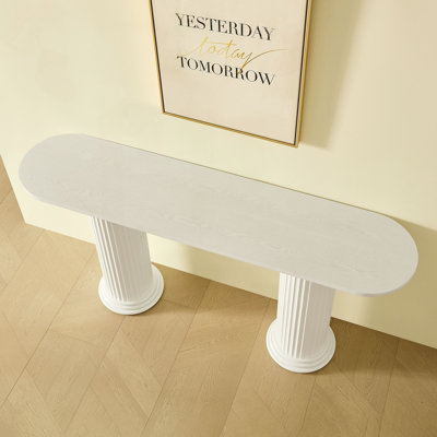 Roman-Style Console Table with Relief Panels