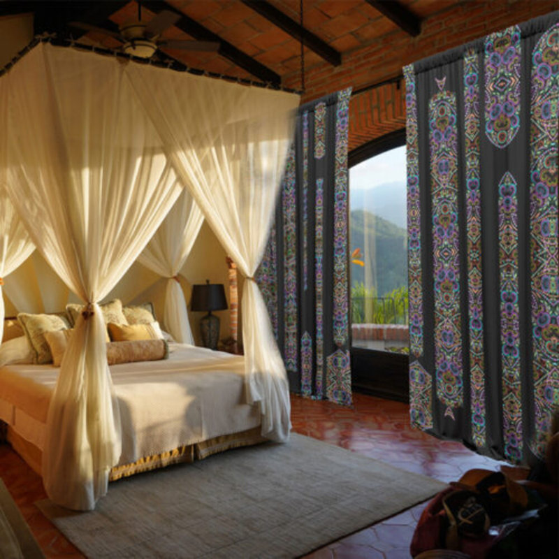 Deviyon Velvet Blackout Curtain Panel Pair, 148cm x 350cm