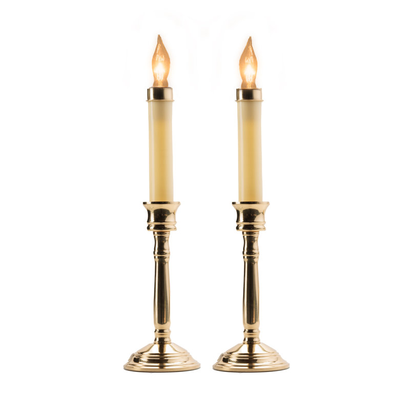 Unscented Flameless Candle with Metal Holder