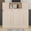 Grand lit escamotable avec armoires de rangement-1237432484