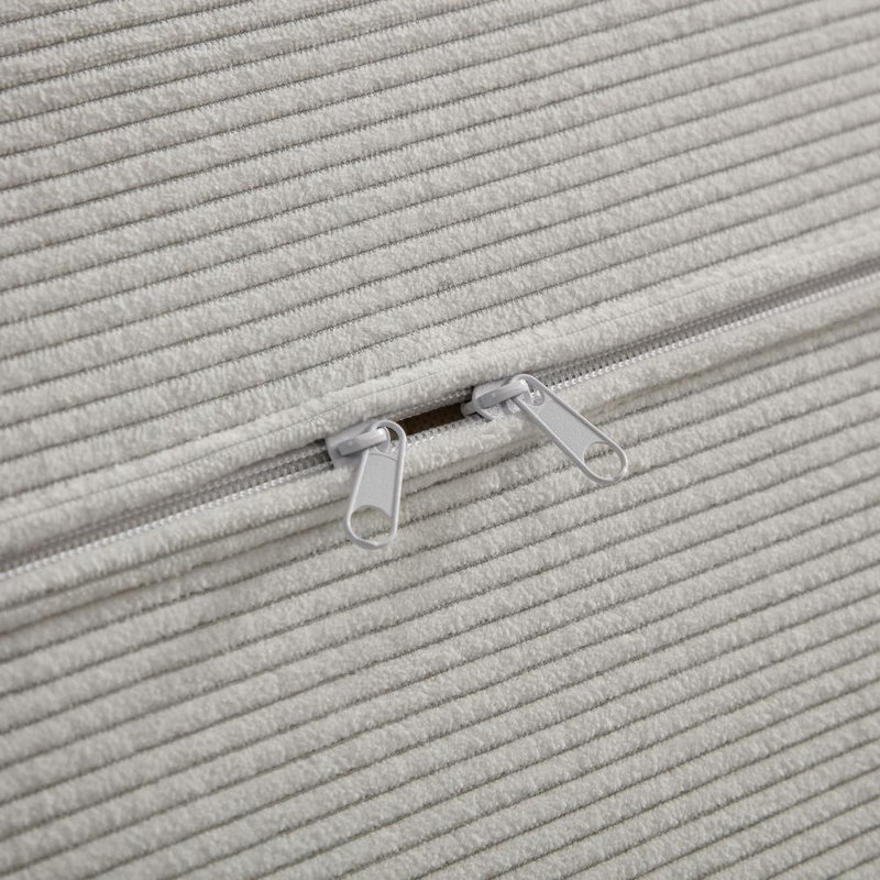 Modern Oversized Corduroy Upholstered Sectional Sofa with Modular Design and High-Density Foam for Ultimate Comfort