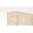 6 - Drawer Dresser Fluted Design, Wood Wide Chest of Drawers