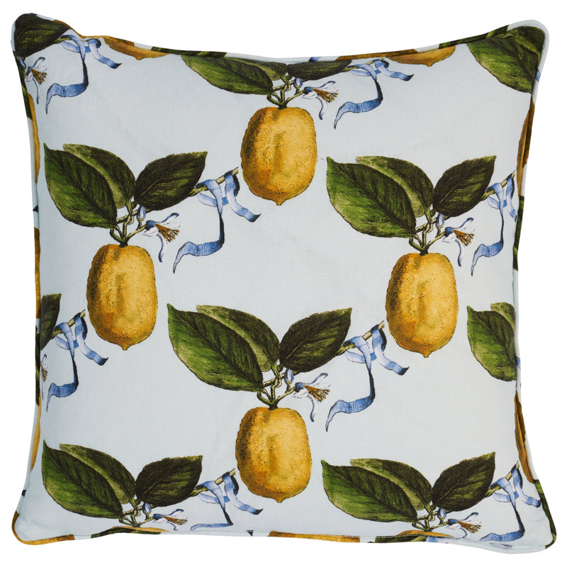 Schumacher x Johnson Hartig For Libertine Le Citron Pillow, Sky