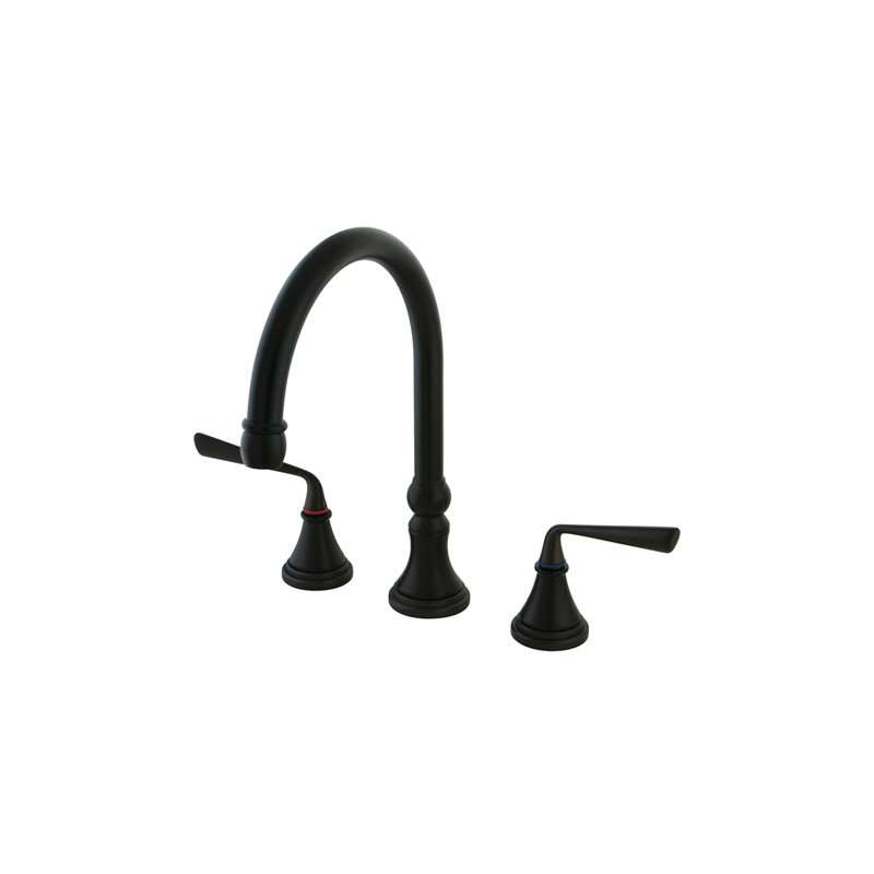 Copenhagen Double Handle Widespread Kitchen Faucet, Oil Rubbed Bronze