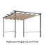 Auvent de remplacement pour pergola Aoodor-114884131-114884129