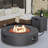 Shade Concrete Propane Outdoor Fire Pit Table-232594052