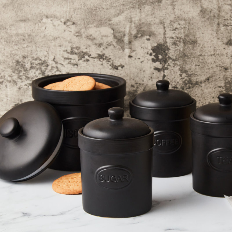 Sugar Canister, Black