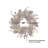 Kurt Adler Artificial Berries and Pinecones Burgundy Rattan Wreath Christmas Decoration, 20in