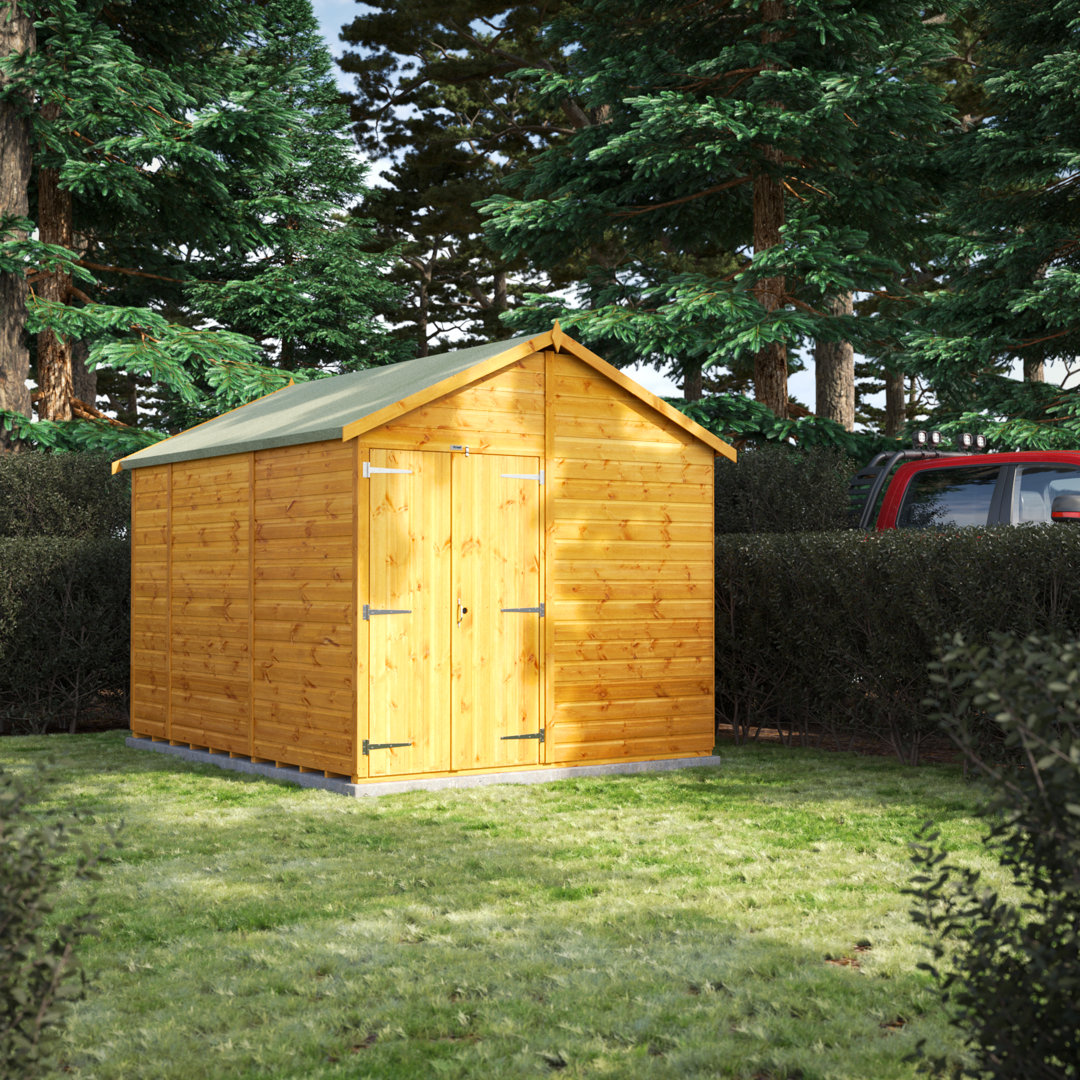 Apex 8.5 ft. W x 10.7 ft. D Solid Wood Shiplap Steep Slope Garden Shed