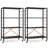 2pcs 4-Tier Foldable Storage Shelf Collapsible Shelving Unit Display w/ Lockable Wheels Storage Rack