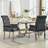 Upholstered Tufted Arm Dining Chairs-648702696