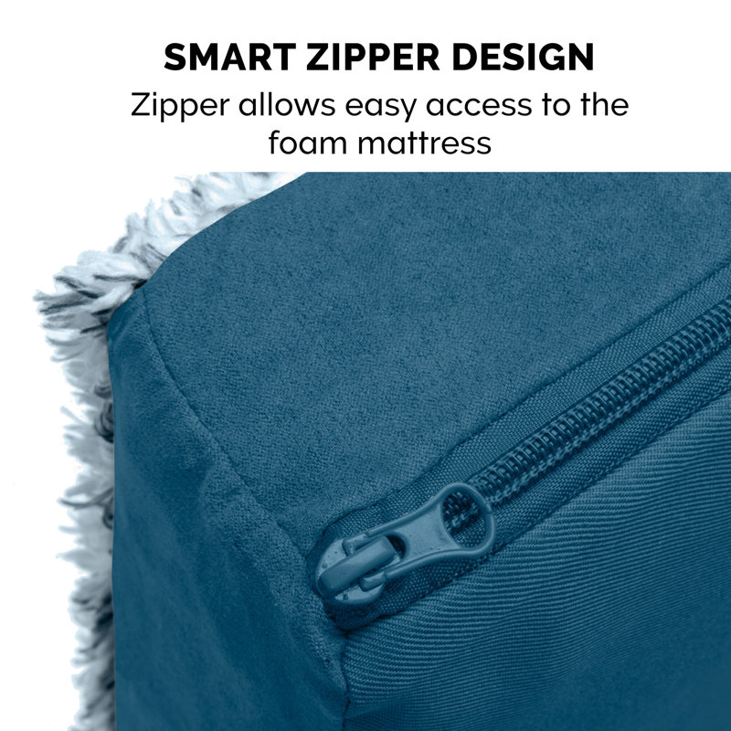 Large Marine Blue Orthopedic Foam Outdoor Dog Bed