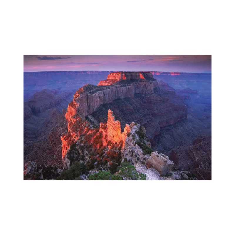 Wotans Throne At Sunrise Form Cape Royal, Grand Canyon National Park, Arizona by Tim Fitzharris - Wrapped Canvas Print