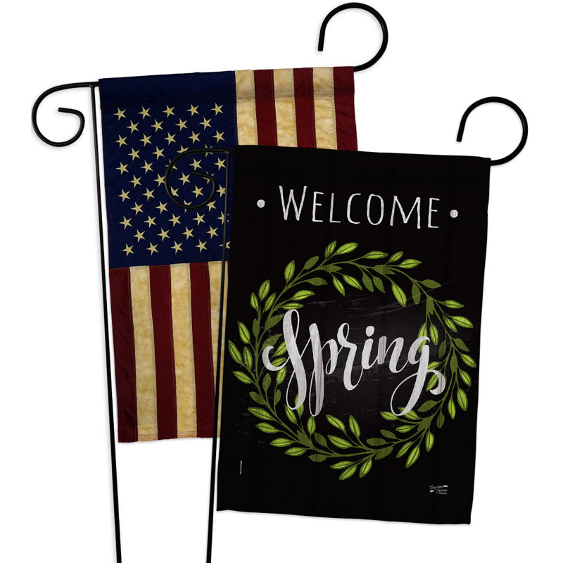 Double Sided 18.5 in. H x 13 in. W Polyester Garden flag