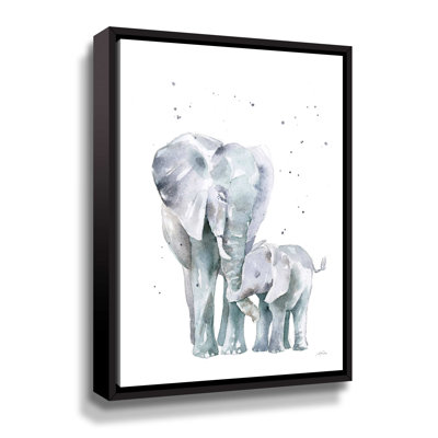 Peinture sur toile, cadre flottant