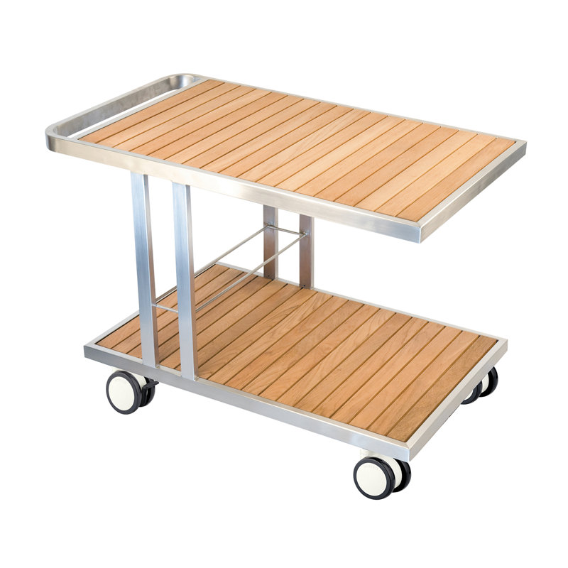 Chariot de service Grace, Acier inoxydable
