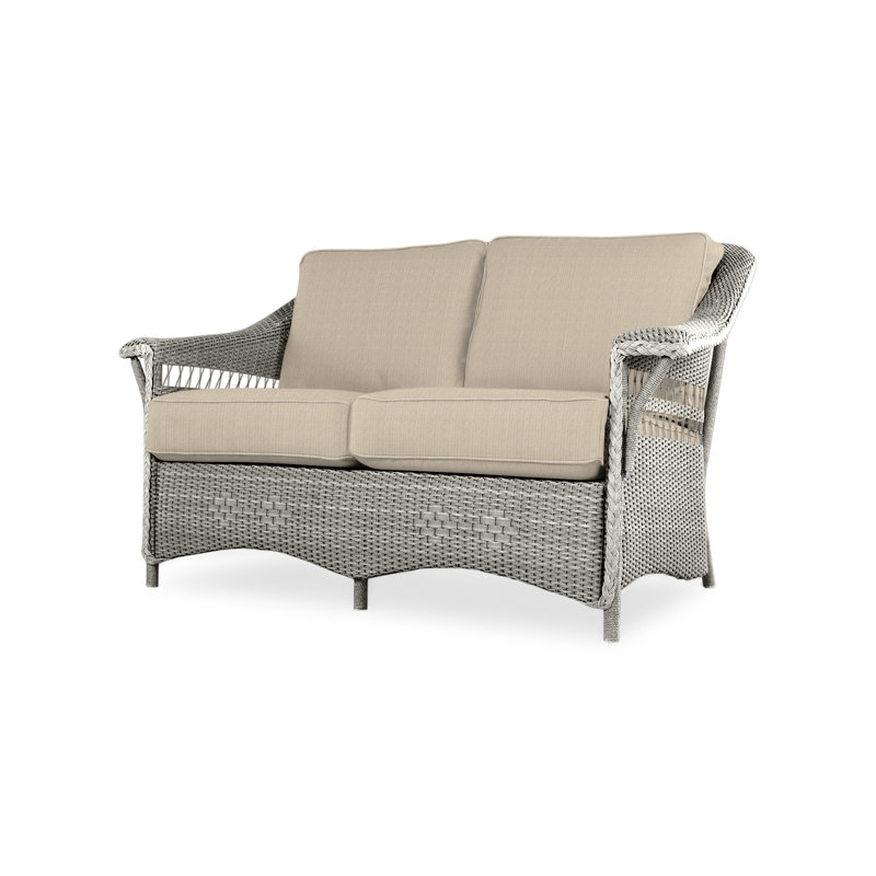 Nantucket Outdoor 2 - Seat Loveseat, Loveboat Mint, Pewter
