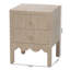 Table de chevet Bali & Pari Juniper Grasscloth