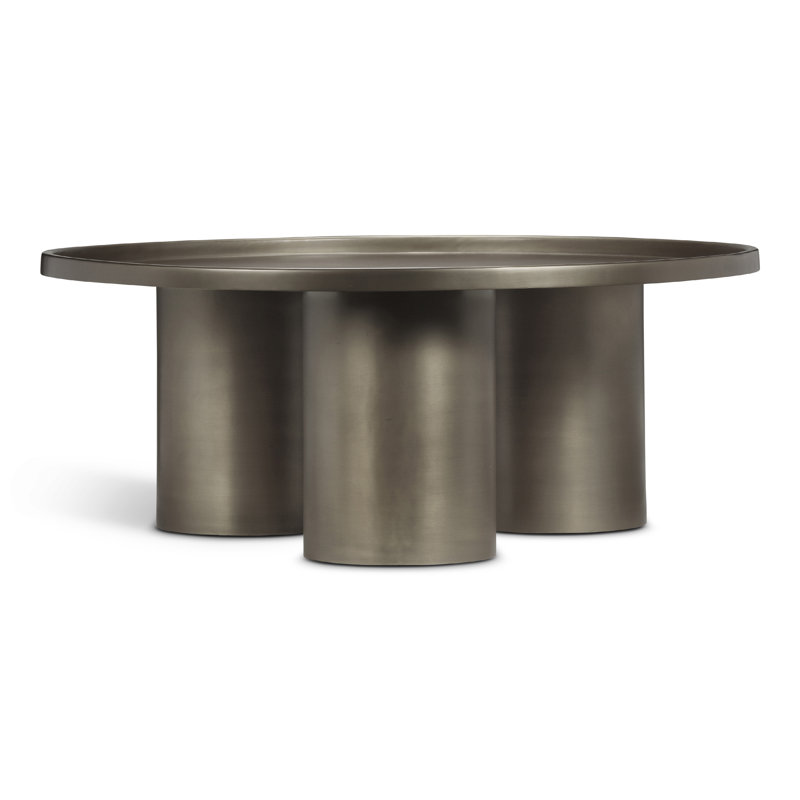 Sofia Coffee Table, Industrial Nickel