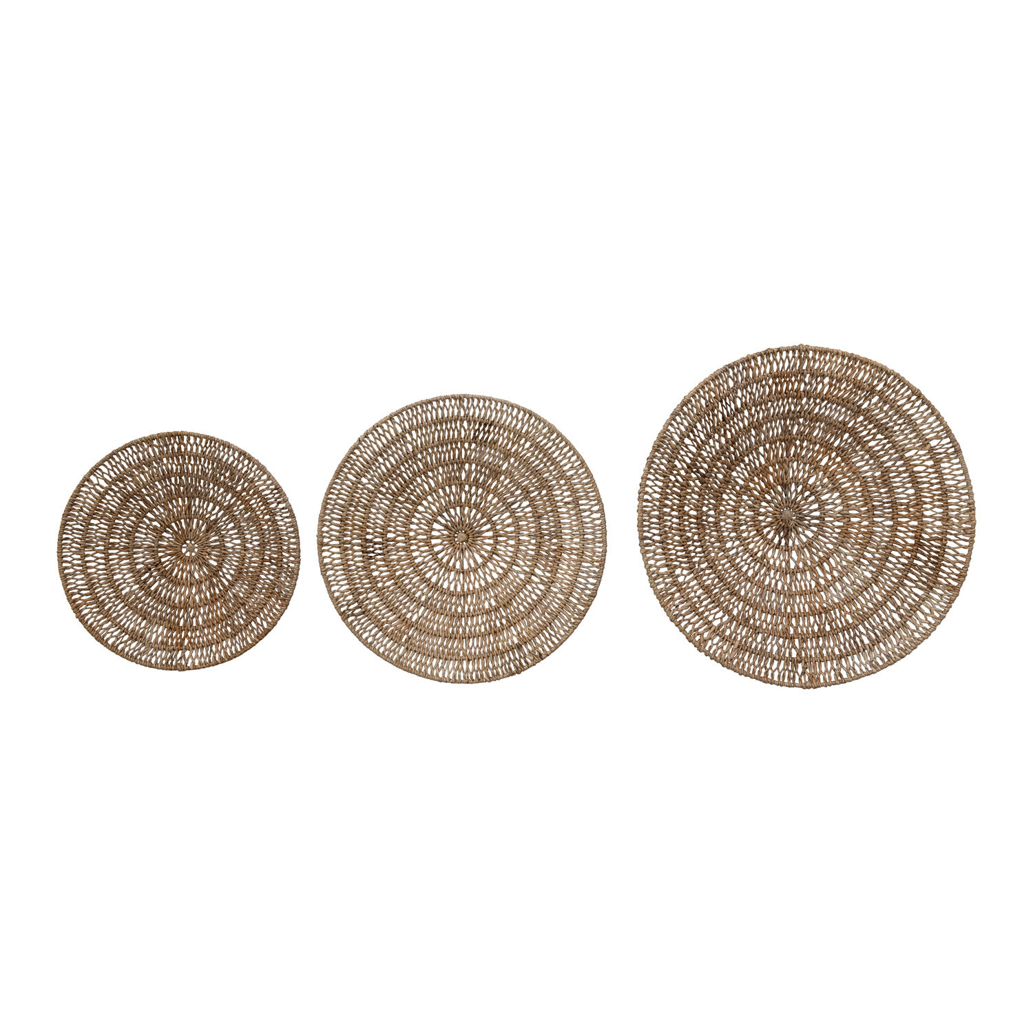 Bayou Breeze Woven Banana Bark Round Wall Decor | Wayfair