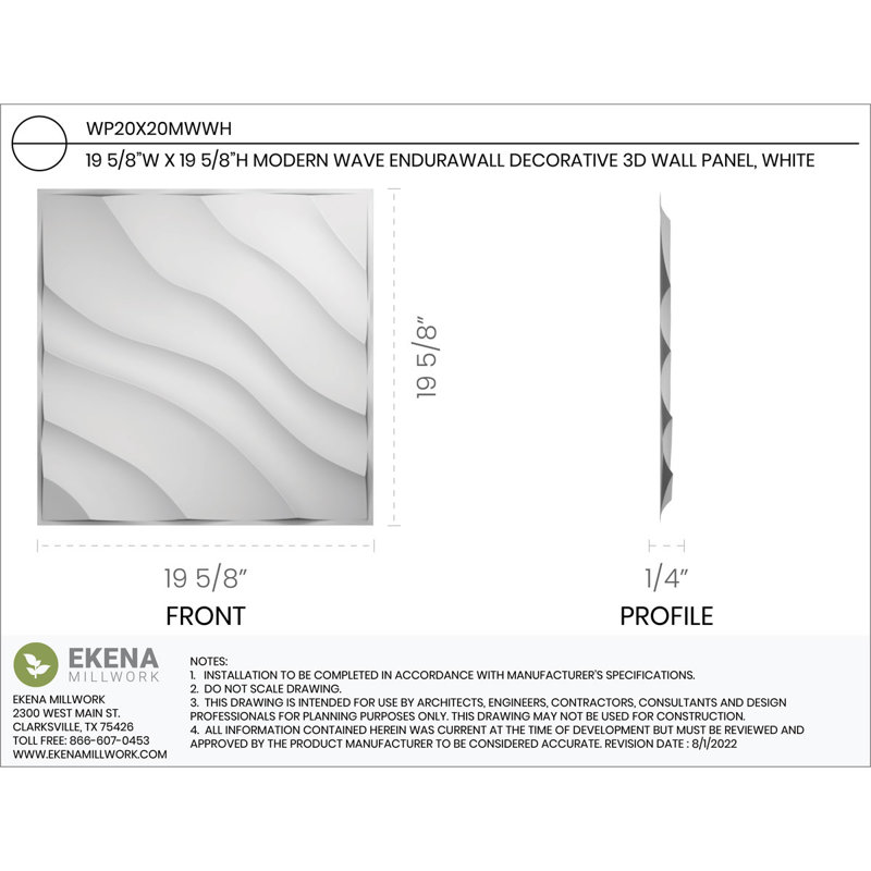 Panneau mural décoratif en cristal EnduraWall 3D, Doré brillant