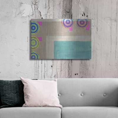  'By The Pool 3' by Cartissi Metal Wall Art