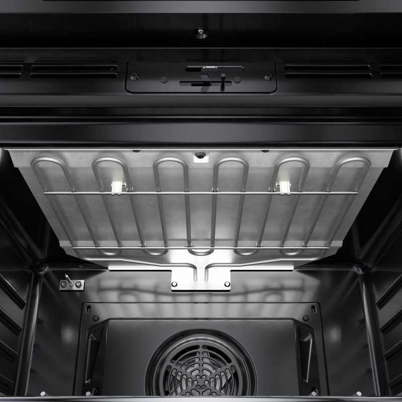 800 Series 30" Self-Cleaning Convection Electric Single Wall Oven with Home Connect, Black Stainless Steel