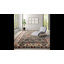 Tapis oriental en laine noué à la main en gris / beige / orange-149550996