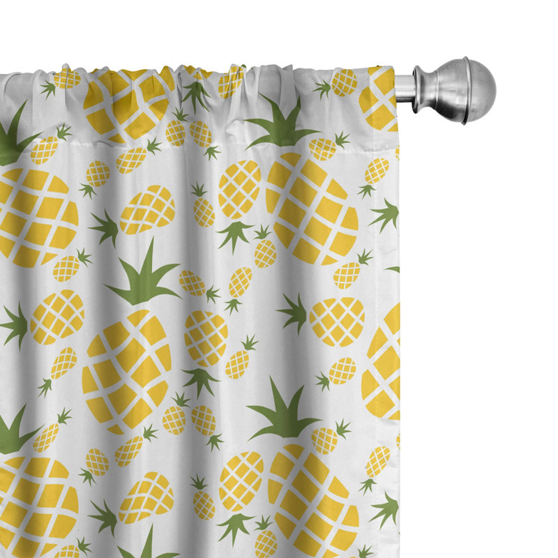Semi-Sheer Rod Pocket Single Curtain Panel, 28" x 95"