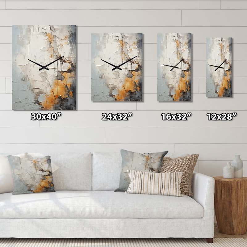 Horloge murale Cruzata - Abstract Shapes, Grand