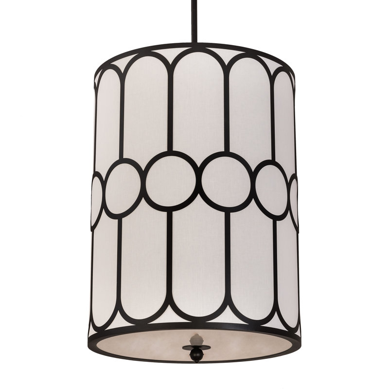 Luminaire suspendu cylindrique 6 lumières Cilindro