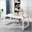 Bureau de direction de 63 pouces avec structure en métal durable, poste de travail spacieux et moderne pour la maison et le bureau