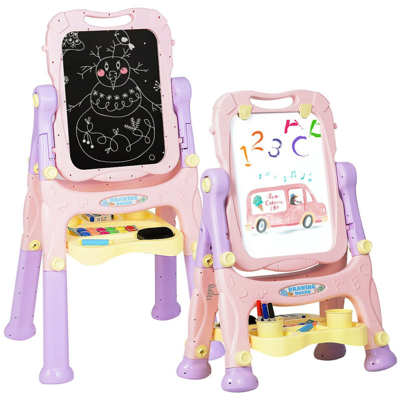 Knowlton Adjustable Easel, Pink/Purple