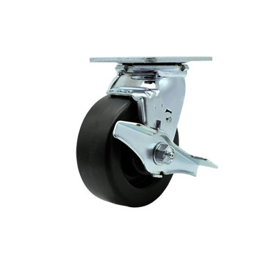 Polyolefin Swivel Caster with Ball Bearing and Brake