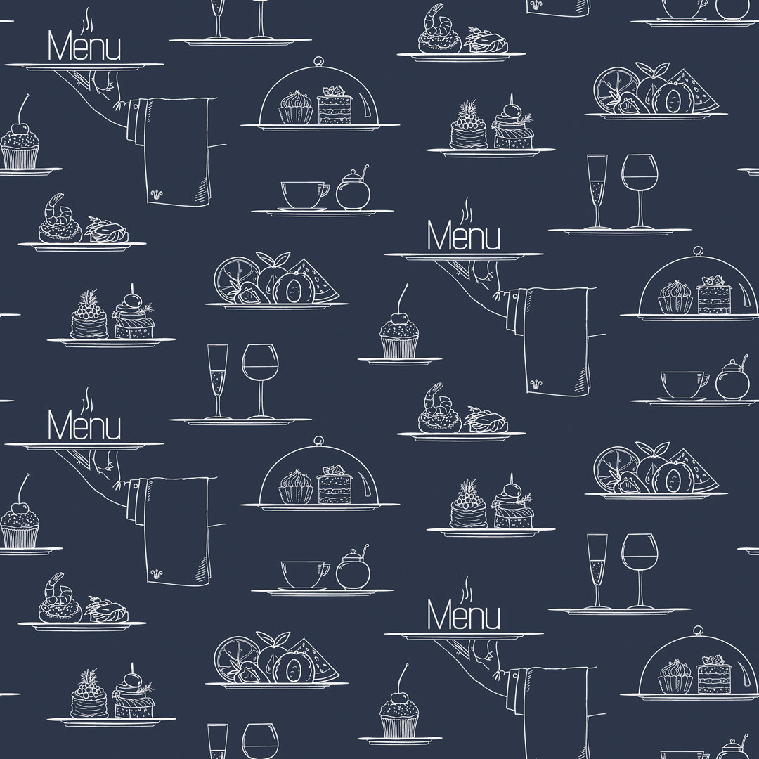Cupertino Chalkboard Menu 10m X 53cm Wallpaper Roll