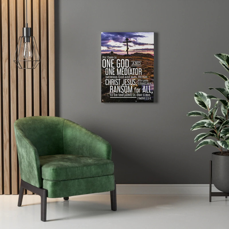 One God 1 - Wrapped Canvas Print, 61cm H x 46cm W