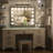Venetian Lighted Hollywood Frame Makeup Mirror with 3 Color Lights & Memory Function-799722859-799722863