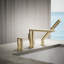Composed Deck-Mount Bath Faucet With Handshower-2049876238