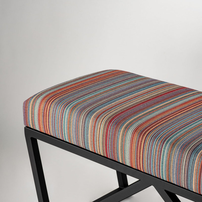 Cremont Velvet Upholstered Bench, H40 x W100 x D30cm