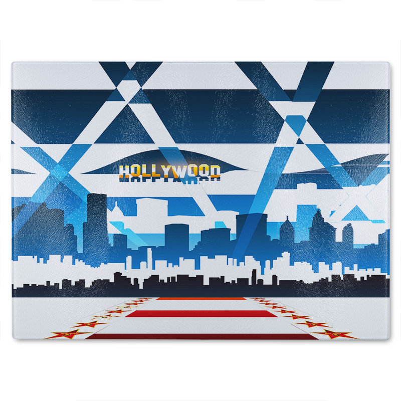 Hollywood Glass Chopping Board, 28cm L x 20cm W