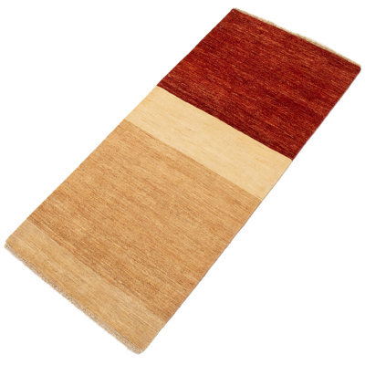 Tapis de couloir unique en laine noué à la main style Ziegler Chobi ivoire 3 pi x 6 pi 9 po