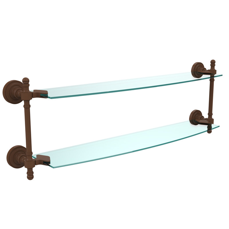 Godinez 2 Piece Tiered Shelf, 22", Antique Bronze