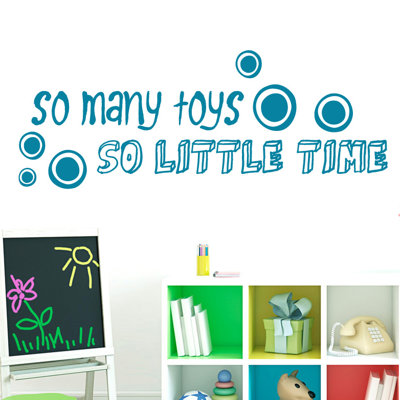 Décalcomanie murale so little time so many