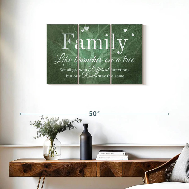 Signe mural Kema Family Roots, H 20 po x l 33 po