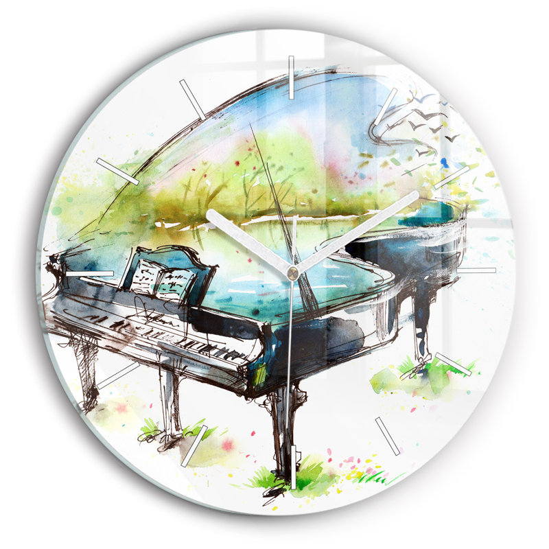 Glass Wall Clock
