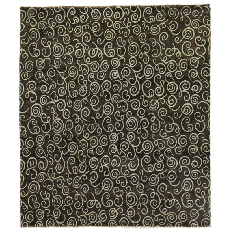 Metropolitan Hand Woven Wool Abstract Area Rug, Rectangle 6' x 9'