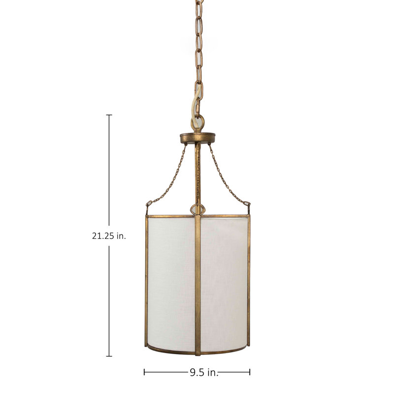 Ida Light Lantern Cylinder Pendant, Antique Bronze
