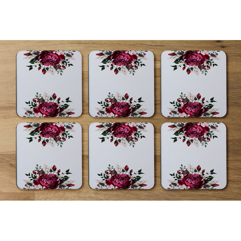 Square 6 Piece Coaster Set